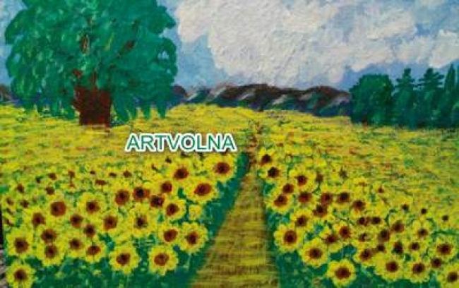 в лучах  солнца 