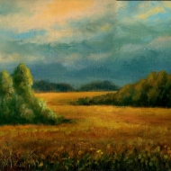 Среди полей вечером / Among the Fields in the Evening