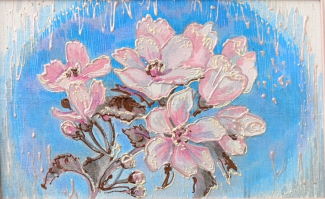 Магнолия. Декоративная техника. ZhNataly