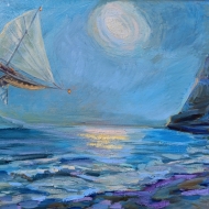 Луна, гора и летучий корабль. Проект 