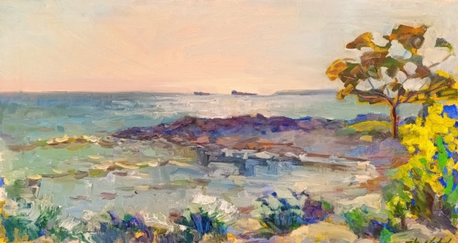 Волнорез. Этюд. Пленэр ZhNataly