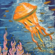 Floating jellyfish