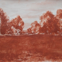 Пейзаж сангиной 2 / Sanguine landscape 2