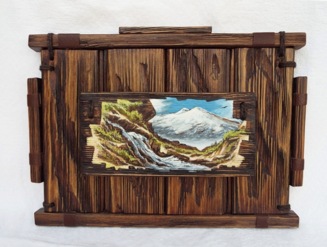 Вид на Эльбрус.