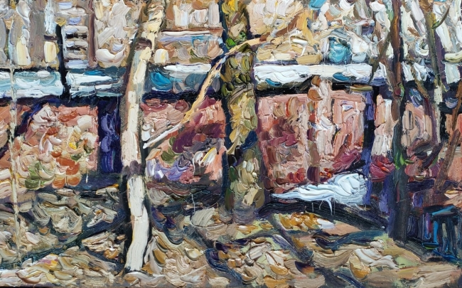 Март. Задворки.