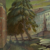 ВЕЧНЫЙ ГОРОД. САНКТ-ПЕТЕРБУРГ.  (фрагмент картины)  