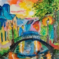 Вечерний город