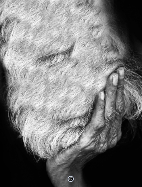 Series of works project " Hair" Portrait of bearded man