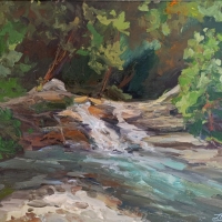 На водопаде Жанэ. Пленэр ZhNataly