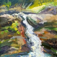 Водопад. Пленэр ZhNataly