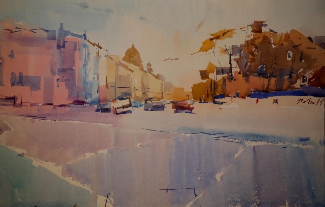 Исаакиевский собор,вид с Дворцовой площади