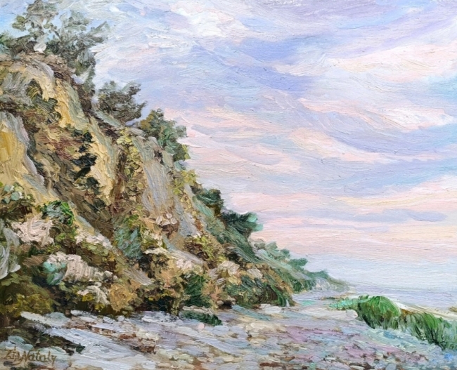 Глиняный склон Азовского моря. Пленэр ZhNataly