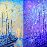 Регата. Солнце/луна. День и ночь. Серия 'яхт-клуб 