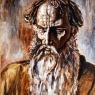 Старик (вольная копия с картины П.Корина) / Old man (free copy of P. Korin's painting)