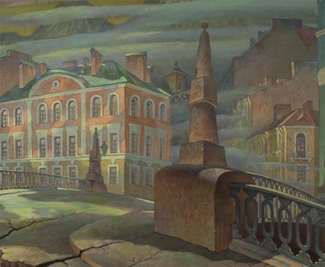 ВЕЧНЫЙ ГОРОД. САНКТ-ПЕТЕРБУРГ.  (фрагмент картины)  