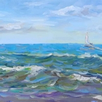 Волна в летний день. Пленэр ZhNataly