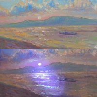 Лунная ночь. День и ночь. Проект «Светофизика в живописи» ZhNataly.