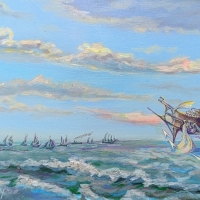 Летающая лодка. Проект «Сказочные миры ZhNataly». 