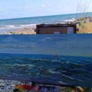 Волна в летний день. Пленэр ZhNataly