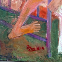 .IN BED 2013year oil on canvas 50x70 cm4000$