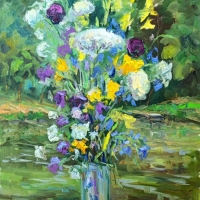 Полевые цветы у озера. Серия «натюрморт под открытым небом». Пленэр ZhNataly